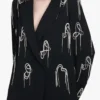 Buy The Voice Season 26 Reba McEntire Black Embellished Buttoned Blazer For Men And Women