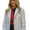 Candace Cameron Bure Home Sweet Christmas 2024 White Trench Coat For Sale