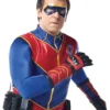 Captain Man Henry Danger Red And Blue Leather Costume Jacket