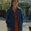 Cassandra Lee Murder in a Small Town Blue Denim Coat