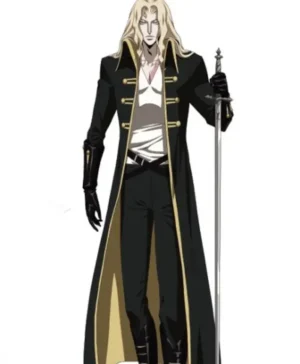 Castlevania Nocturne Alucard Costume Black Coat