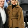 Charissa Thompson Reporter Brown Wool Coat