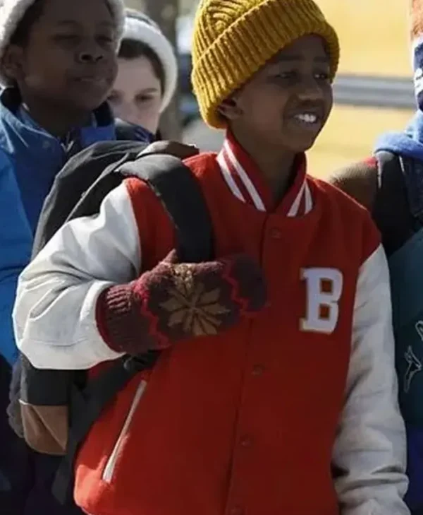 Che Tafari 8-Bit Christmas Red Varsity Jacket