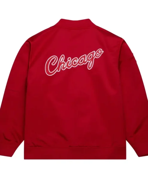Chicago Bulls Vintage Red Lightweight Satin Jacket