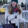 Christmas Under the Northern Lights Jill Wagner White Puffer Jacket