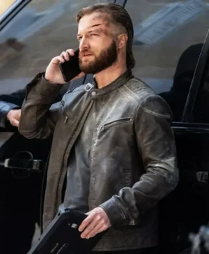 Classified 2024 Brandon Lessard Black Leather Jacket For Sale