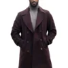 Cross S01 Alex Cross Brown Wool Coat