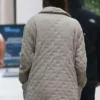 Dakota Johnson Materialists 2024 Quilted Jacket Back