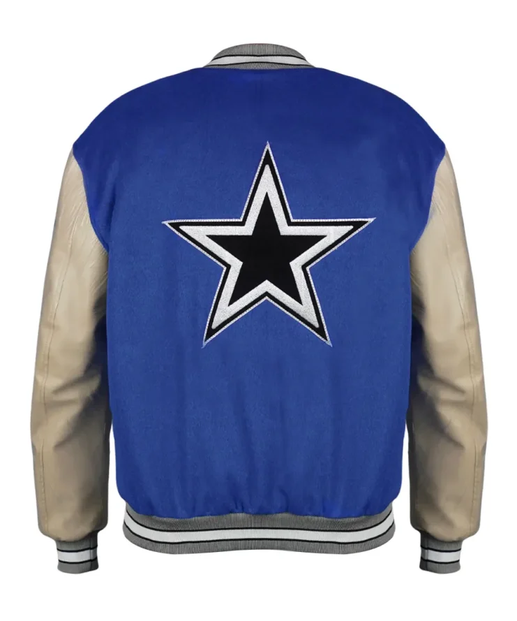 Dallas Cowboys GOLF WANG Letterman Full-Snap Jacket For men And Women