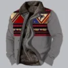 Dalton NFL Atlanta Falcons 3D Print Grey Sherpa Jacket