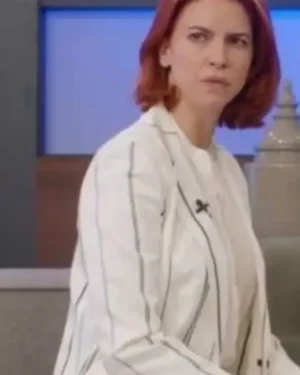 Dani Kind Workin’ Moms S05 White Blazer