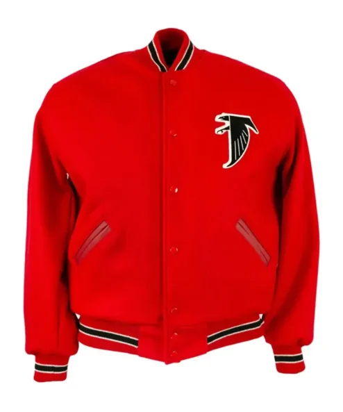 Daniel Atlanta Falcons 1967 Red Wool Varsity Jacket
