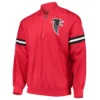 Davin Atlanta Falcons Starter Red Pullover Bomber Jacket