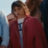 Death of a Unicorn Jenna Ortega Red Hooded Jacket
