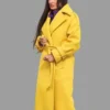 Demi Moore The Substance 2024 Yellow Trench Coat