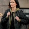 Dirty Angels 2024 Eva Green Black Leather Jacket