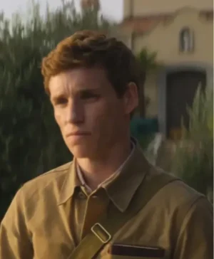 Eddie Redmayne The Day of the Jackal Brown Cotton Jacket