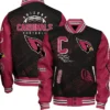 Ellis Arizona Cardinals Black an Red Logo Varsity Jacket