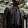 Ferry 2 Kendrick Etmon Brown Leather Jacket For Sale