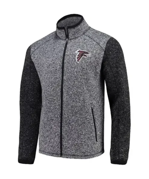 G-III Sports Atlanta Falcons Grey Fleece Track Jacket