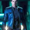 Henry Danger 2025 Jace Norman Blue Leather Jacket