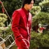 High and Low The Worst X Yuta Nakatsuka Red Cotton Jacket For Men