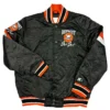 Home Game Detroit Bad Boys Black Satin Jacket