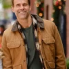 Home Sweet Christmas 2024 Cameron Mathison Brown Jacket