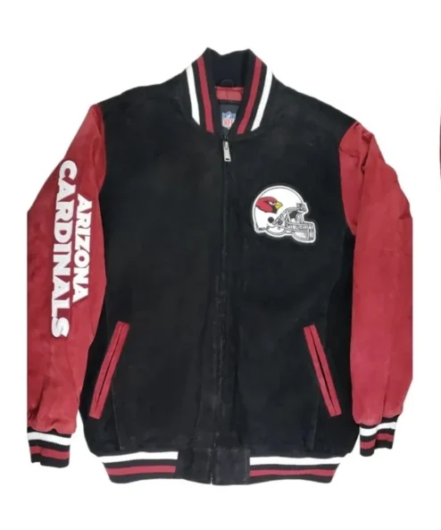Howie Arizona Cardinals Football Black and Red Varsity Jacket