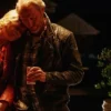 Iain Glen Last Days Of The Space Age 2024 Black Leather Jacket