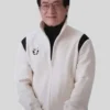 Jackie Chan Karate Kid Legends 2025 White Bomber Jacket