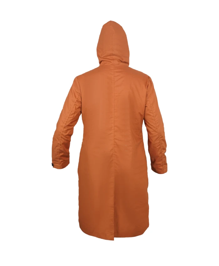 Saint Pierre Josephine Jobert brown hooded jacket with a stylish casual design