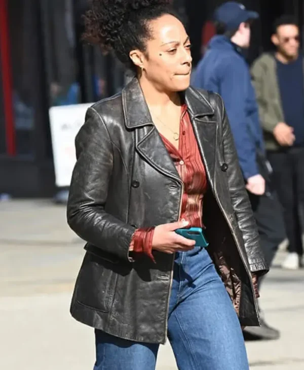 Kat Donovan Missing You 2025 Black Leather Coat
