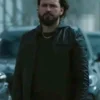 Kraven The Hunter 2024 Christopher Abbott Black Leather Jacket