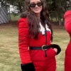 Kristin Juszczyk Red Snowsuit