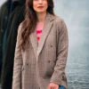 Kristin Kreuk Murder in a Small Town Tweed Coat