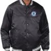 LA Clippers Printed Team Varsity Black Satin Jacket