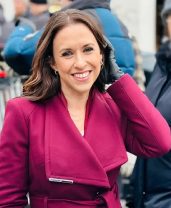 Lacey Chabert The Christmas Quest 2024 Wool Coat