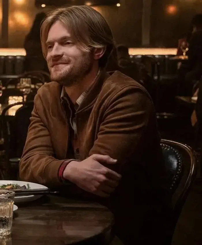 Laid 2024 Jason Brown Suede Bomber Jacket