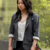 Laid Stephanie Hsu Grey Blazer