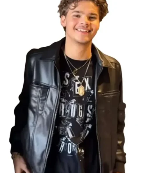 Lake George 2025 Rio Thake Black Leather Jacket