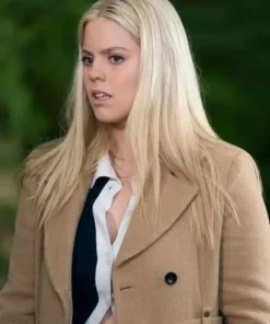 Leighton Murray The Sex Lives of College Girls S02 Brown Wool Coat For Sale