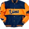 Lincoln Lions Ole Skool Wool Bomber Letterman Jacket