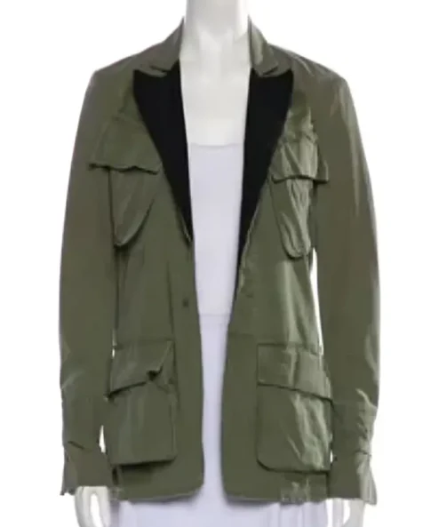 Liz Utility Shrinking S02 Green Jacket For Sale