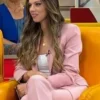 Manhã CM Ágata Rodrigues Pink Buttoned Blazer