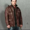 Mark Wahlberg Four Brothers Brown Leather Jacket