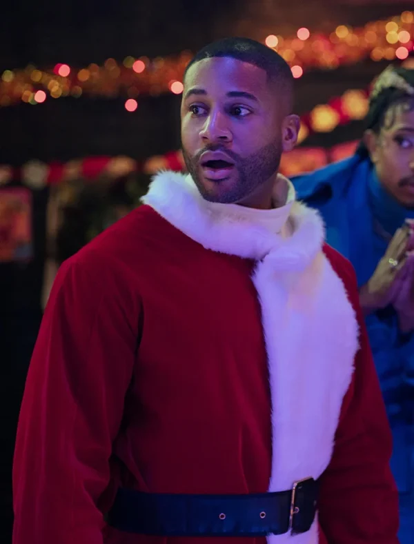 Meet Me Next Christmas Devale Ellis Santa Red Costume