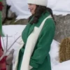 Meghan Ory Believe In Christmas 2024 Green Coat For Sale