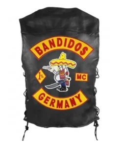 Men Bandidos Black Vest