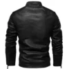 Men Motorcycle Windbreaker Slimfit Leather Jacket